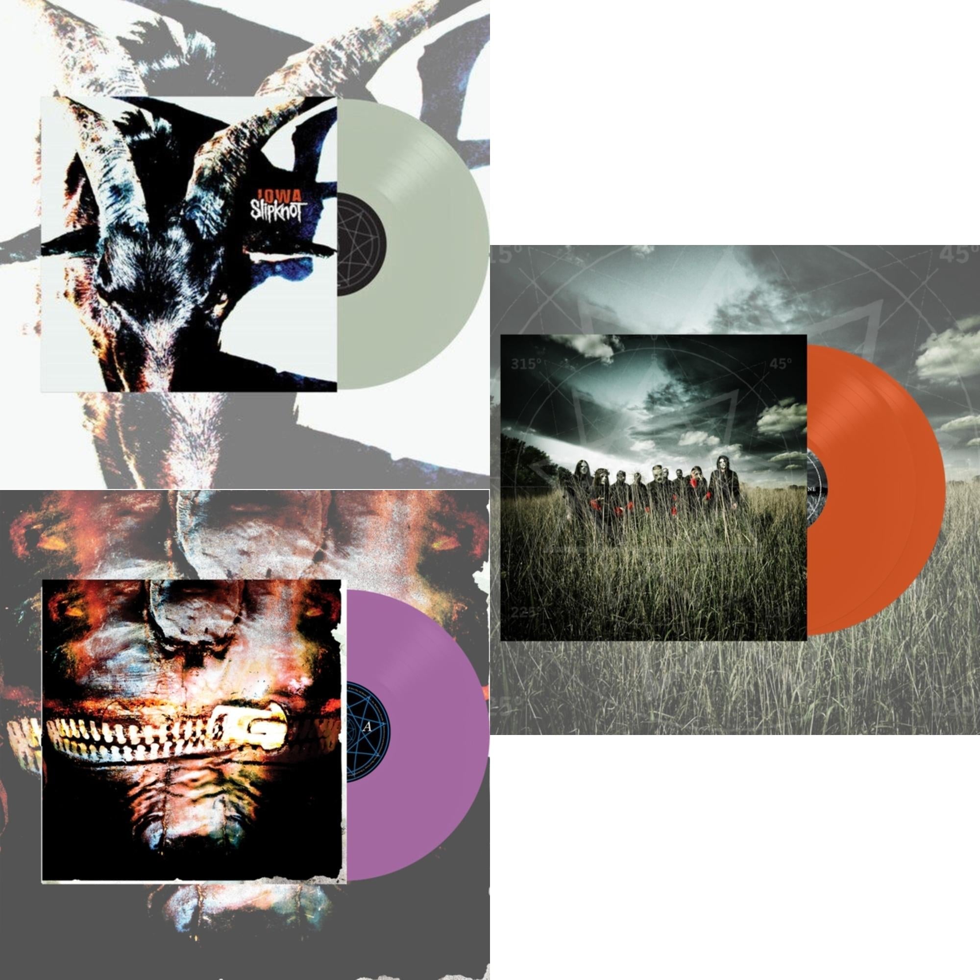 Iowa (X) (2LP/Color Vinyl) & Volume 3: The Subliminal Verses (X) (Violet Vinyl/2LP) & All Hope Is Gone (Orange Vinyl/2LP)