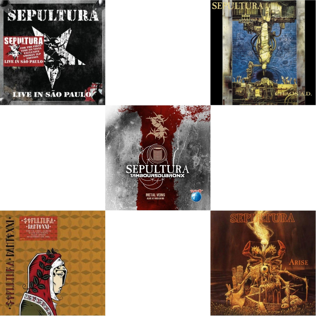 Chaos A.D. (Expanded Edition/2LP) & Metal Veins - Alive At Rock In Rio (Limited/2LP) & Dante Xxi & Live In Sao Paulo (2LP) & Arise (Expanded Edition)