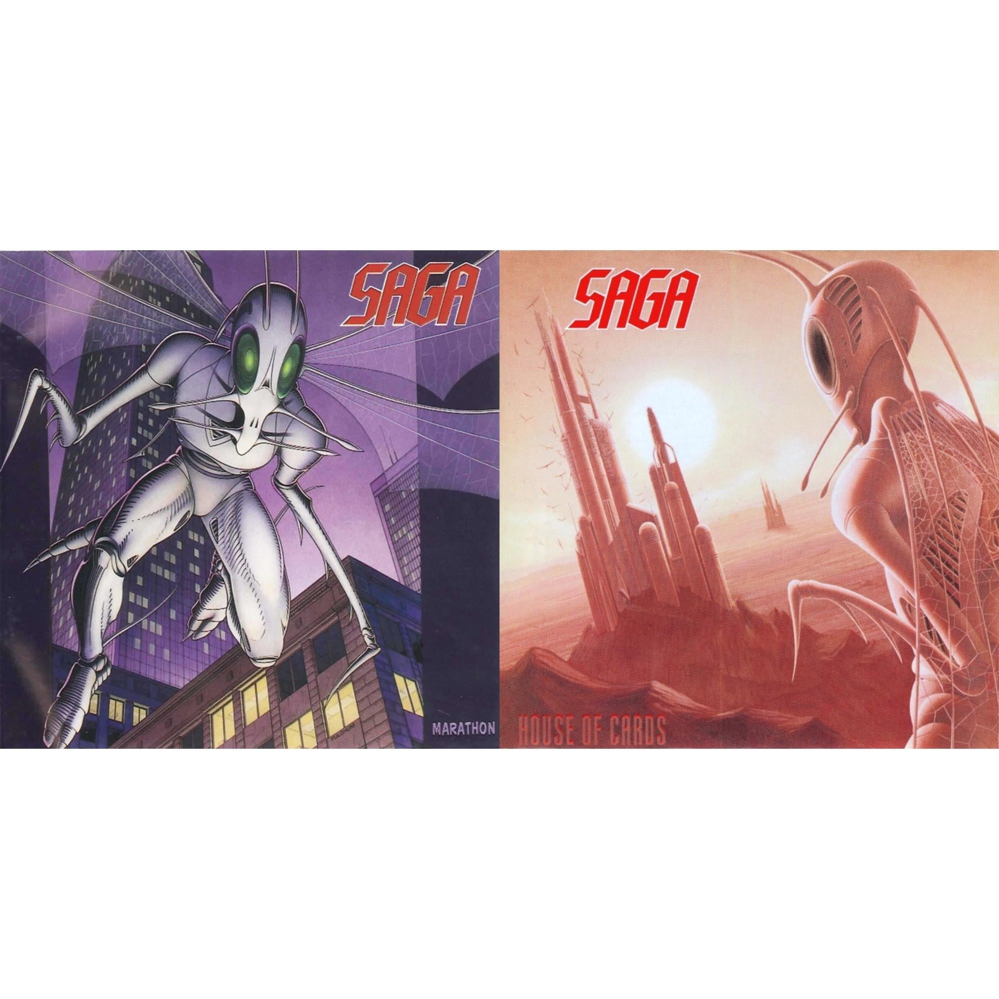 Saga - Marathon (2021 Reissue) & House Of Cards (2021 Reissue) - CD Bundle