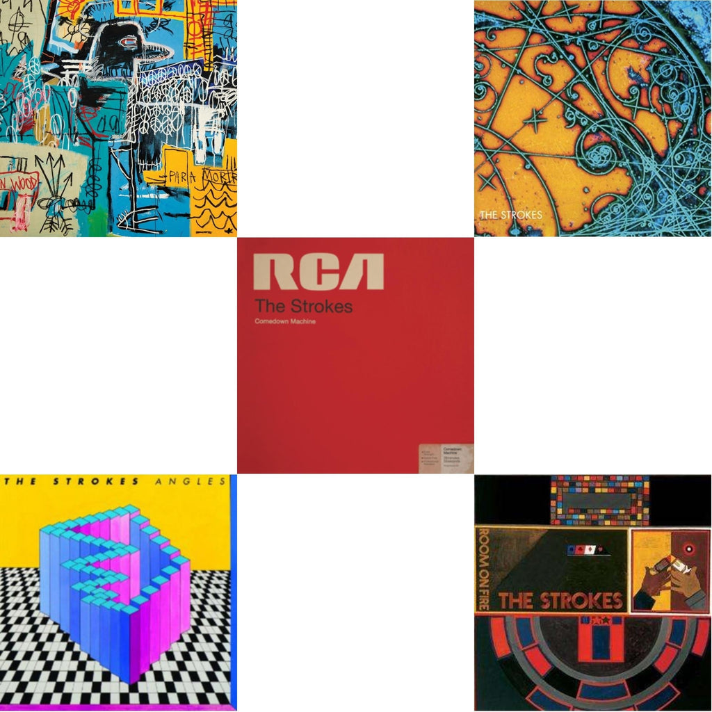 Strokes - Is This It & New Abnormal (180G/Clear Apet Slipcase/Dl Insert) & Room On Fire & Angles (Gatefold) & Comedown Machine - LP Vinyl Bundle