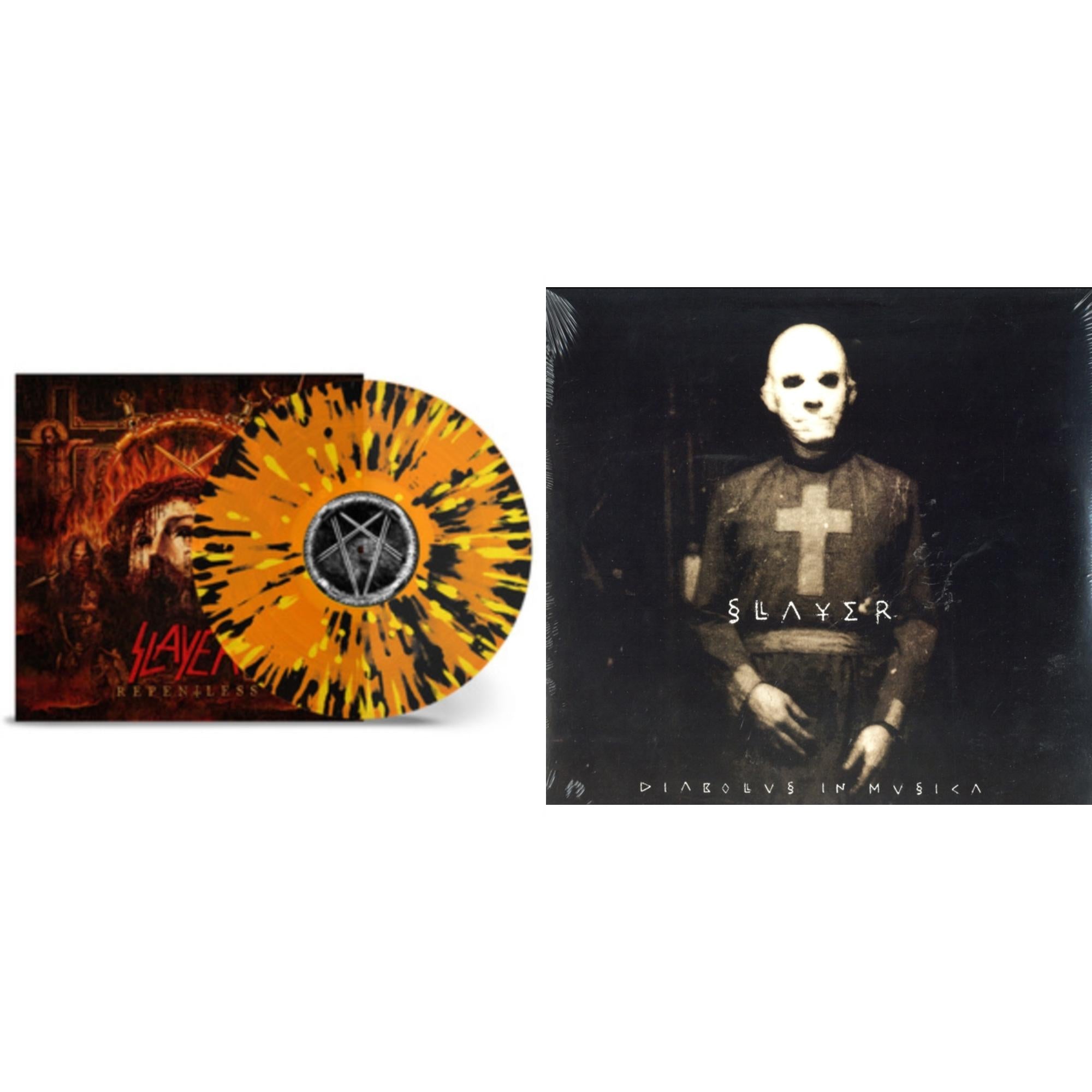 Slayer - Diabolus In Musica & Repentless (Trans Orange Yellow Black Splatter LP Vinyl)
