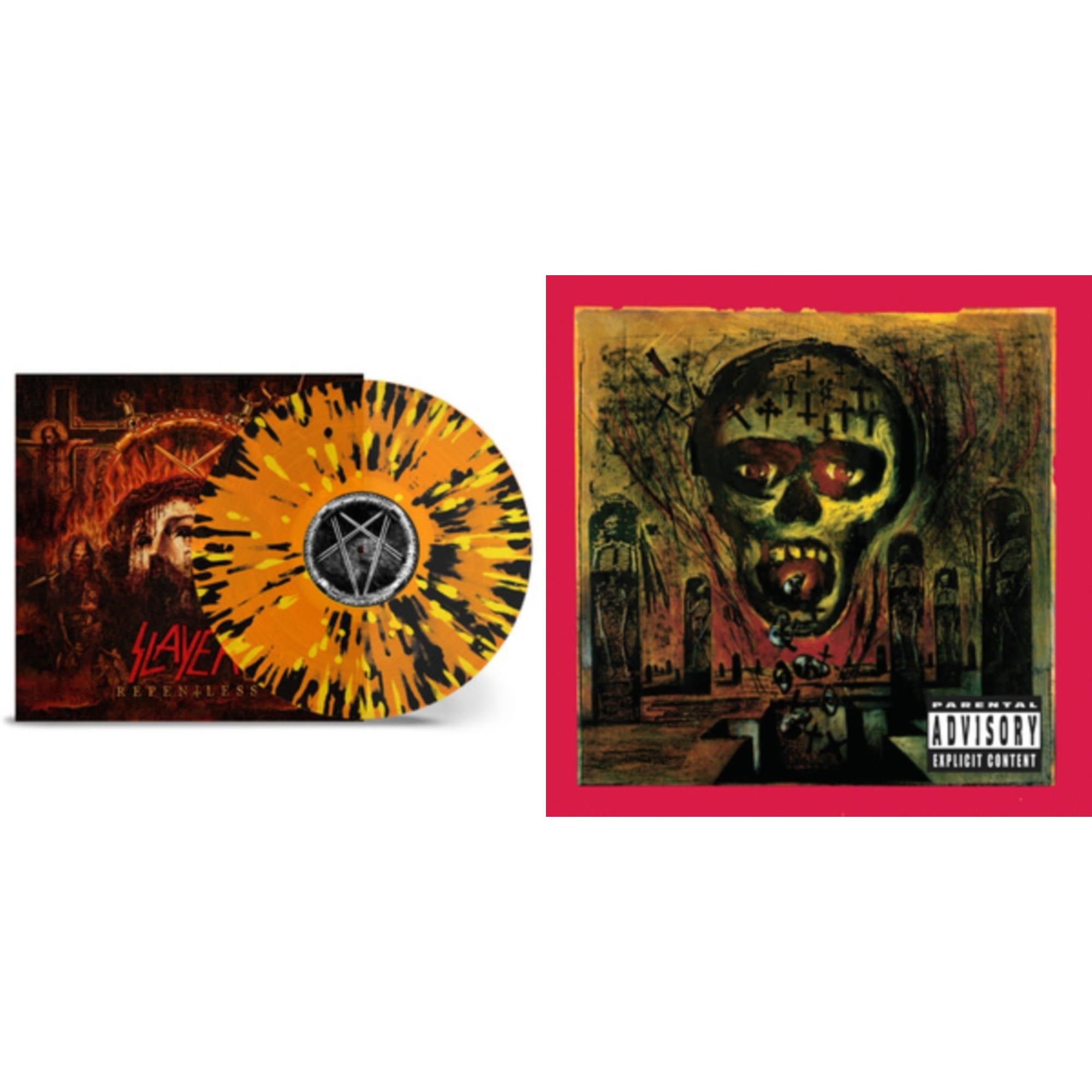 Slayer - Seasons In Abyss & Repentless (Trans Orange Yellow Black Splatter LP Vinyl)