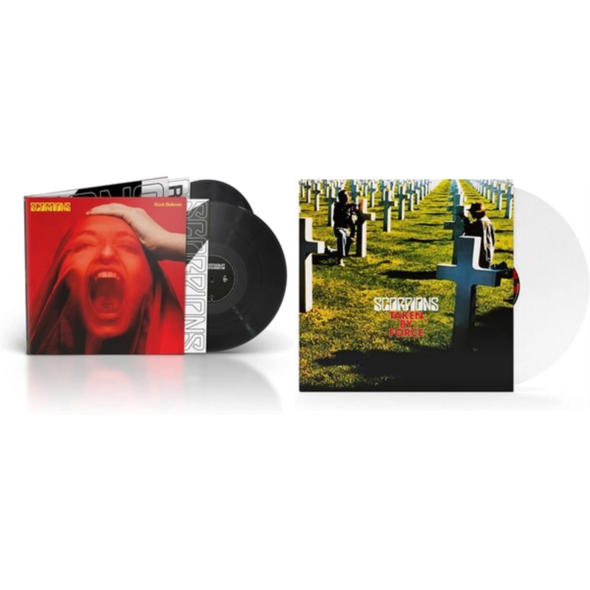Scorpions - Rock Believer (Deluxe/180G/2LP/Limited) & Taken By Force (180G/White LP Vinyl)