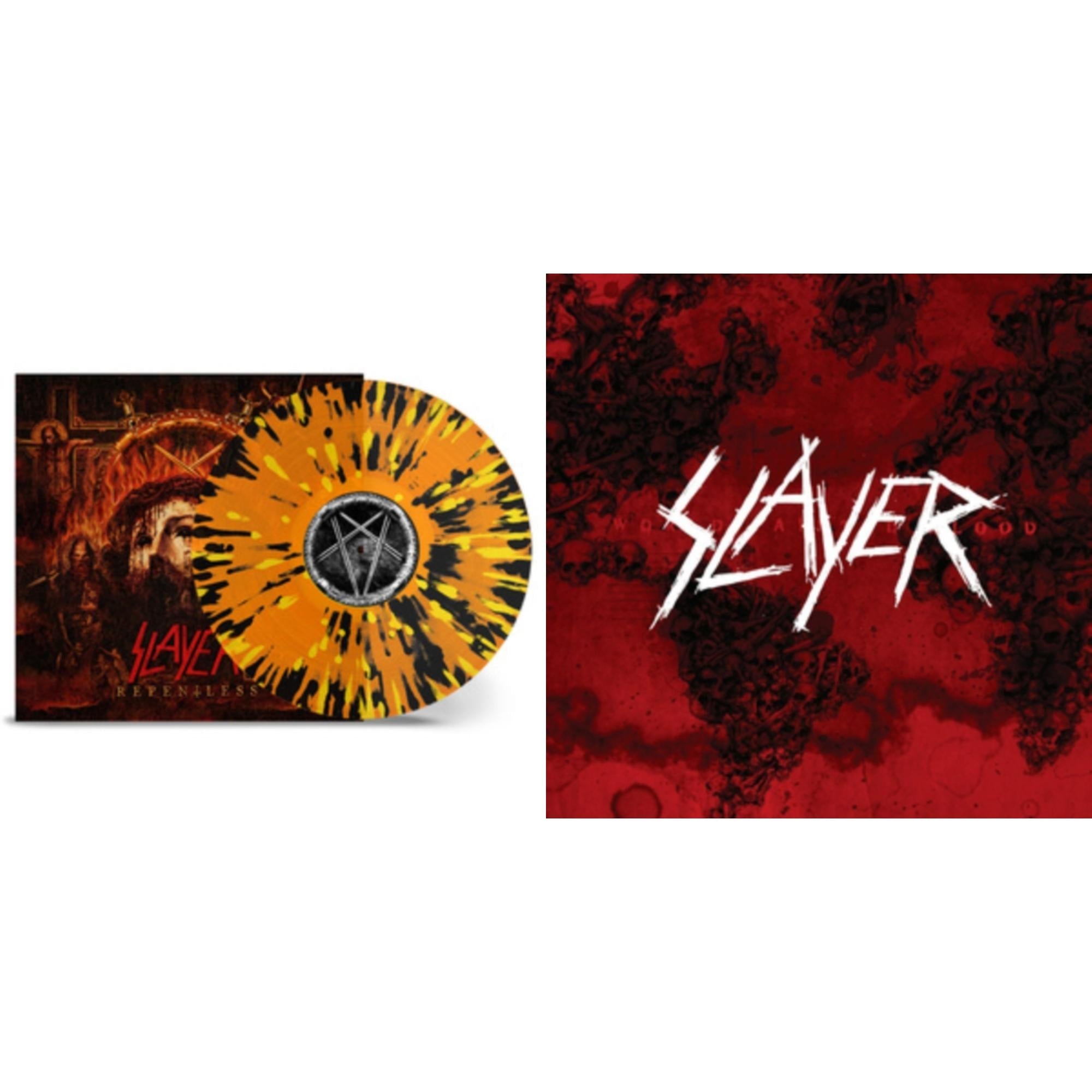 Slayer - World Painted Blood & Repentless (Trans Orange Yellow Black Splatter LP Vinyl)