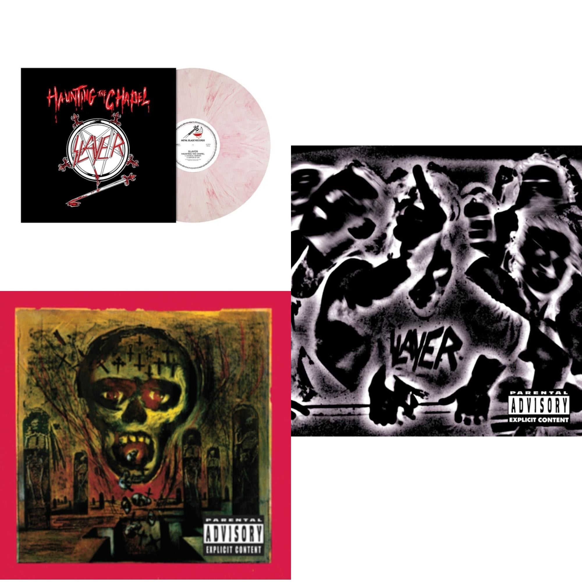 Haunting The Chapel (Red & White Marbled LP Vinyl) & Seasons In Abyss & Undisputed Attitude