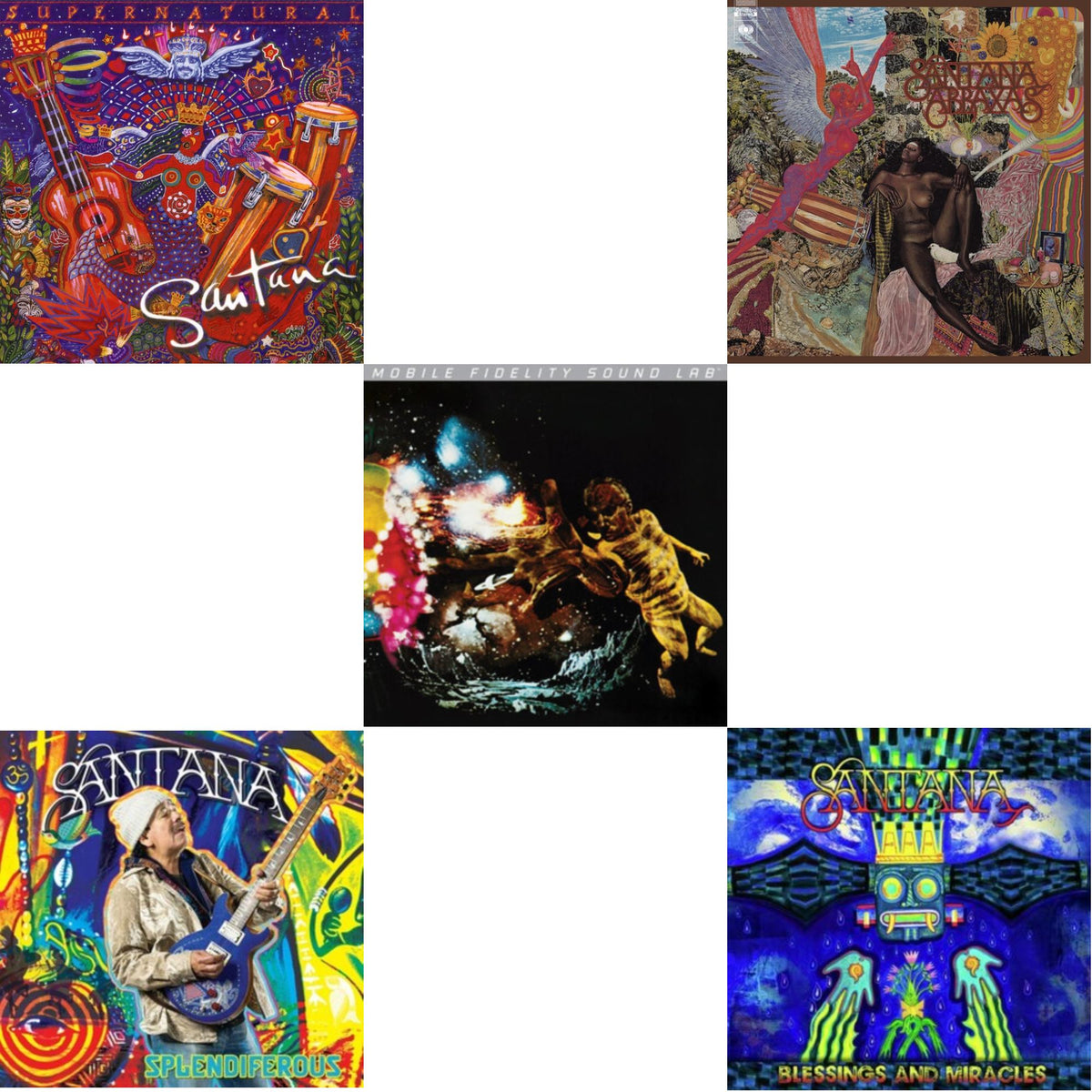 Santana - Supernatural (2LP/150G) & Splendiferous (2LP/150G) & Blessings & Miracles & Santana Iii & Abraxas