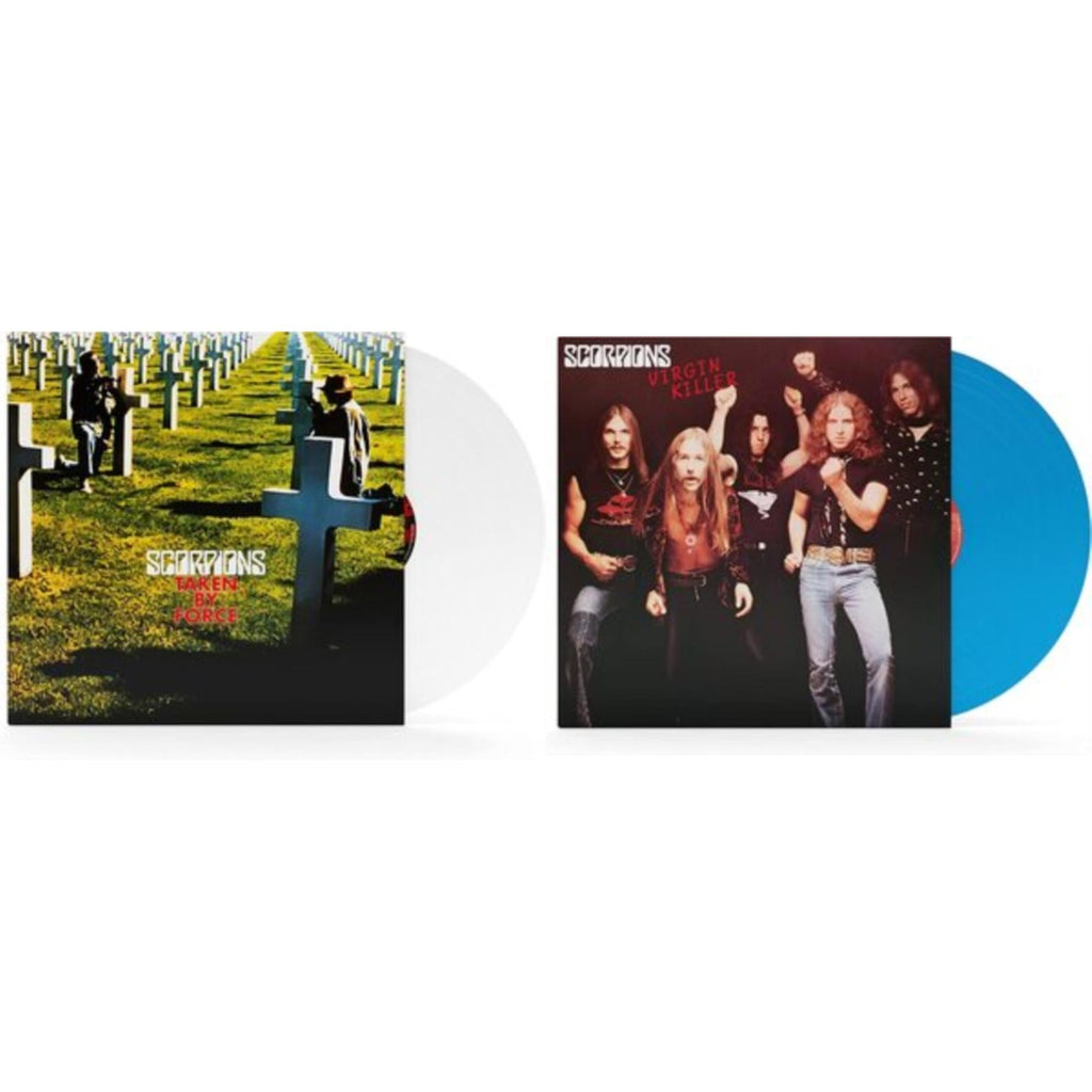 Scorpions - Taken By Force (180G/White LP Vinyl) & Virgin Killer (180G/Sky Blue LP Vinyl)