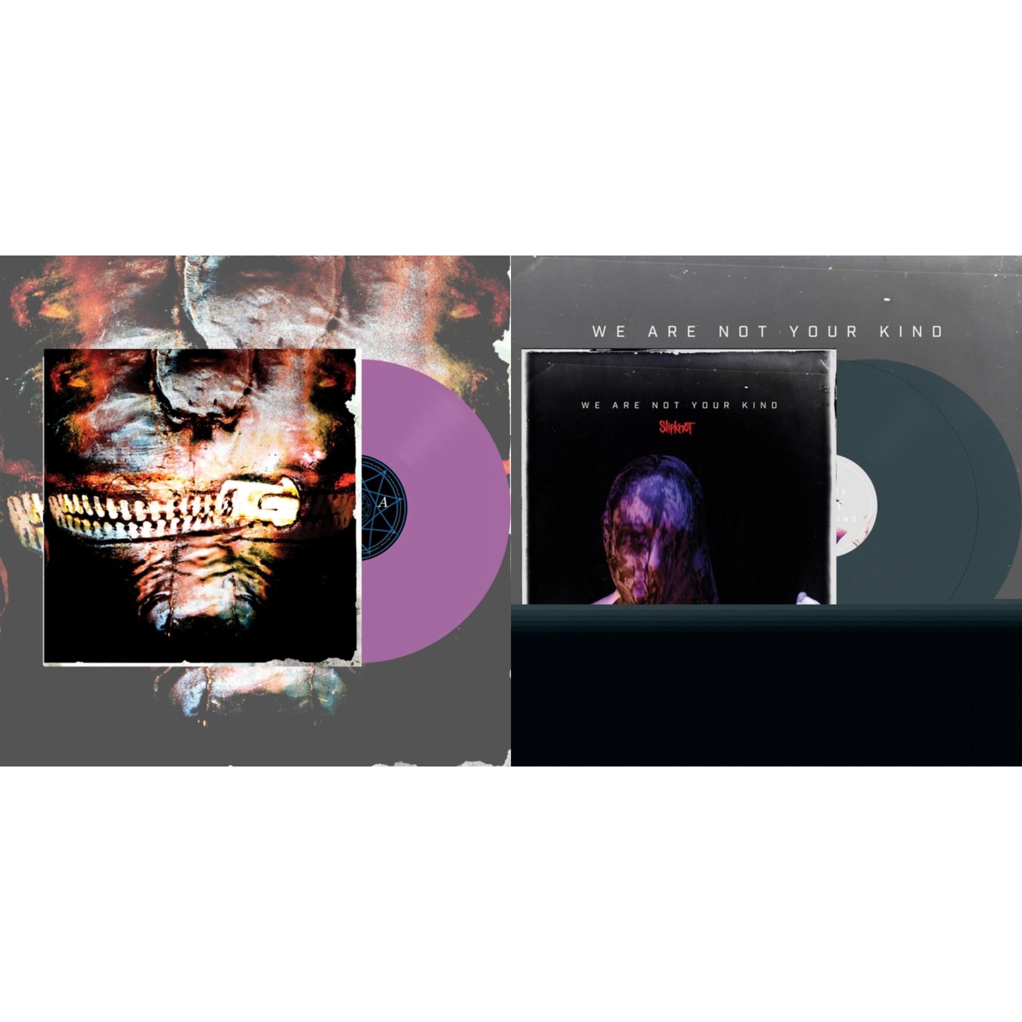 Slipknot - Volume 3: The Subliminal Verses (X) (Violet Vinyl/2LP) & We Are Not Your Kind (2LP/Light Blue Vinyl)