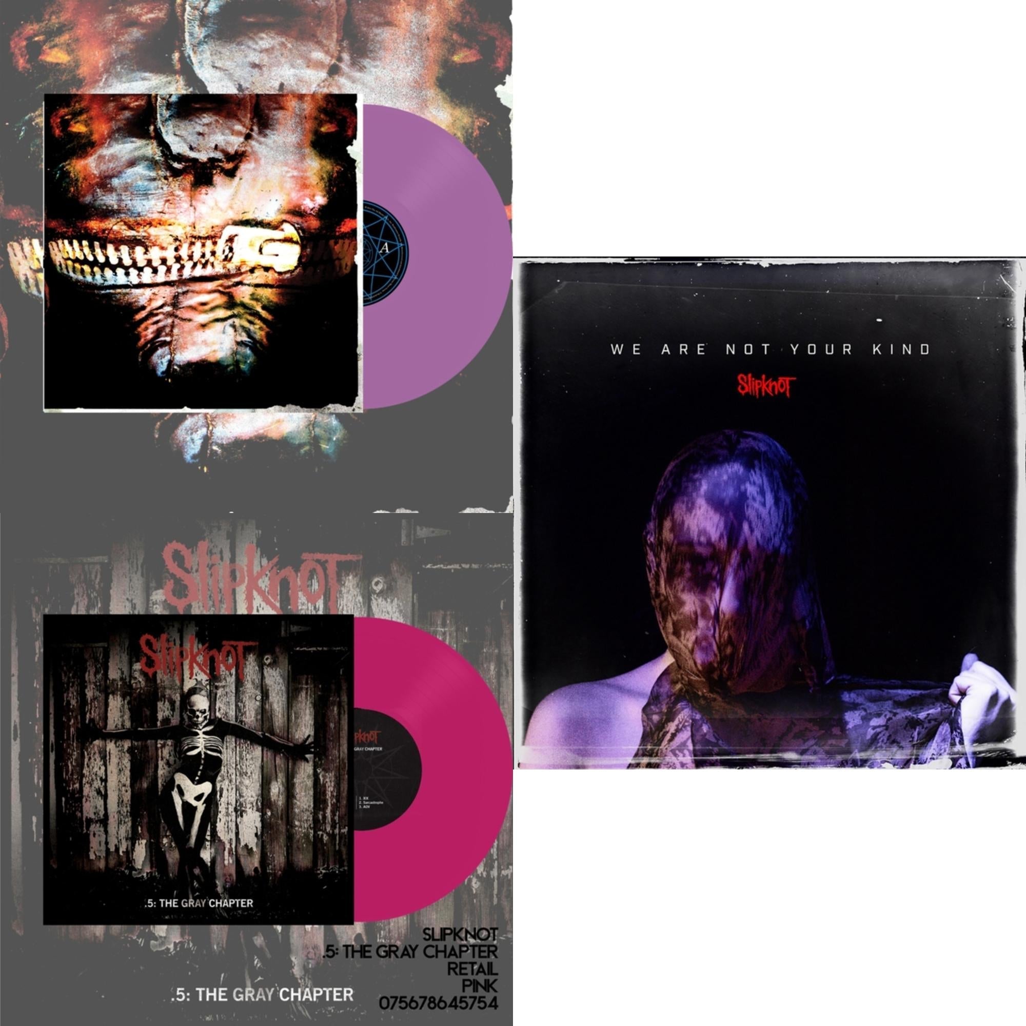 We Are Not Your Kind (Dl Card) & Volume 3: The Subliminal Verses (X) (Violet Vinyl/2LP) & .5: The Gray Chapter (X) (Pink Vinyl/2LP)
