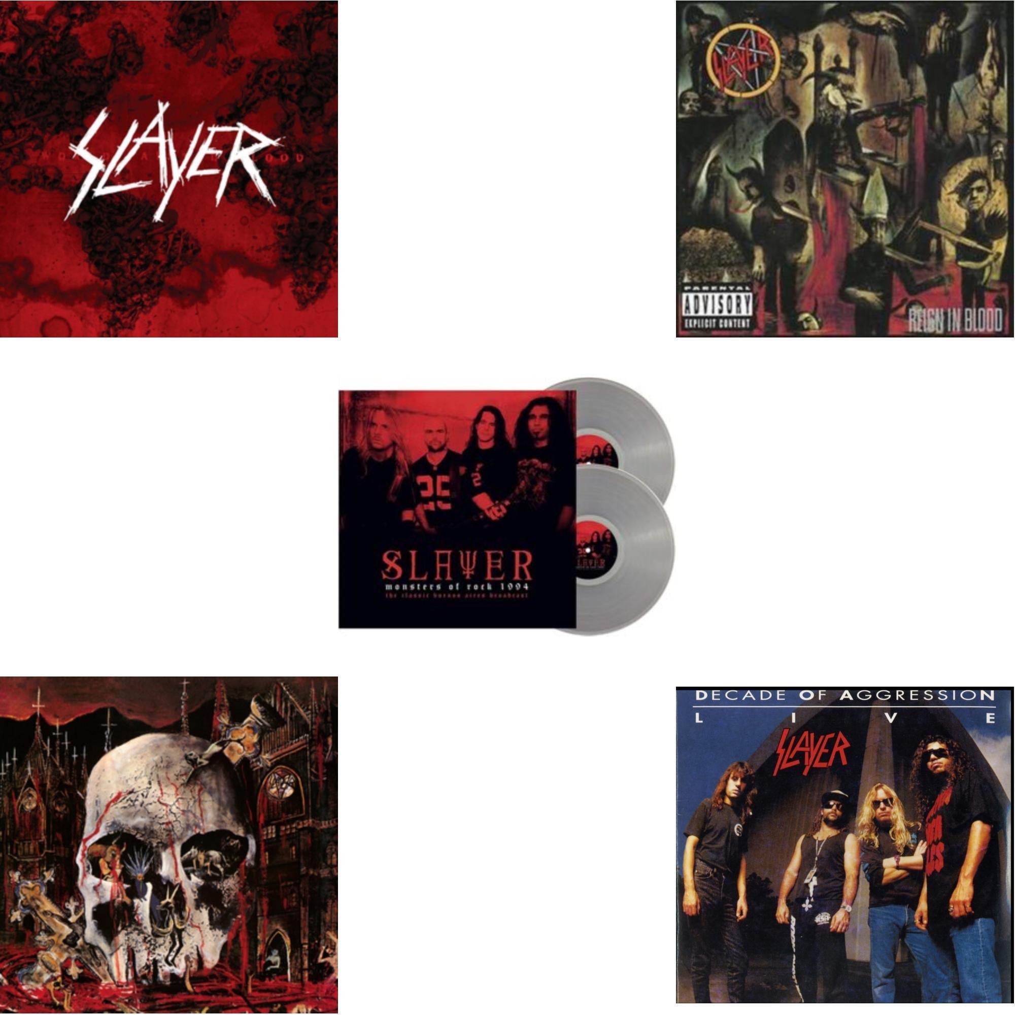 Live: Decade Of Aggression & Reign In Blood & South Of Heaven & World Painted Blood & Monsters Of Rock 1994 (2LP/140G/Clear Vinyl)