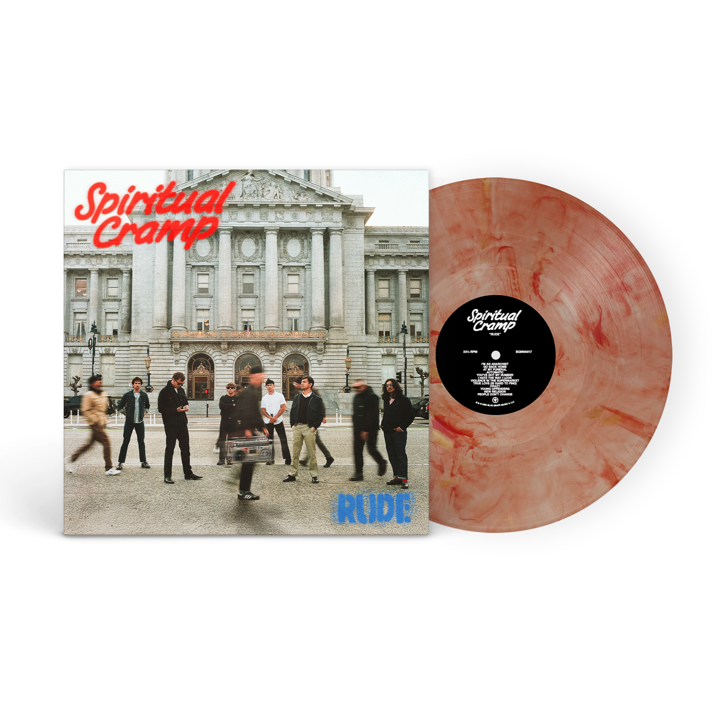 Spiritual Cramp - Rude LP (Exclusive Limited Edition of 500 - Orange Marble Vinyl) Vinyl Record
