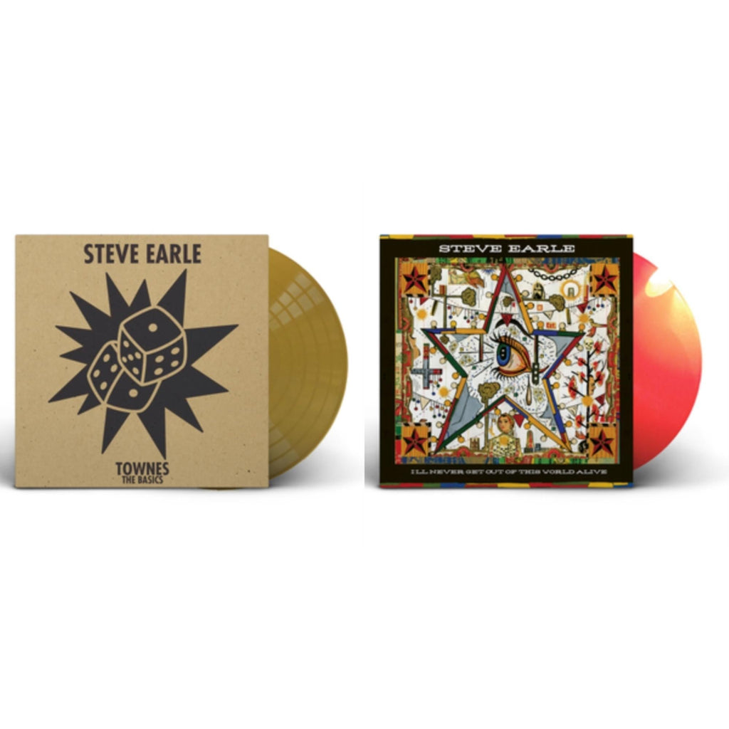 Steve Earle - Townes: The Basics (Gold LP Vinyl) & I'll Never Get Out Of This World Alive (Orange LP Vinyl)