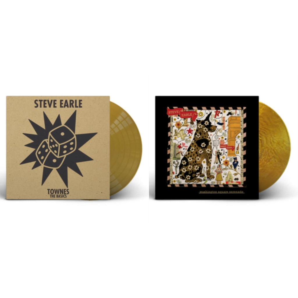 Steve Earle - Washington Square Serenade (Metallic Gold LP Vinyl) & Townes: The Basics (Gold LP Vinyl)