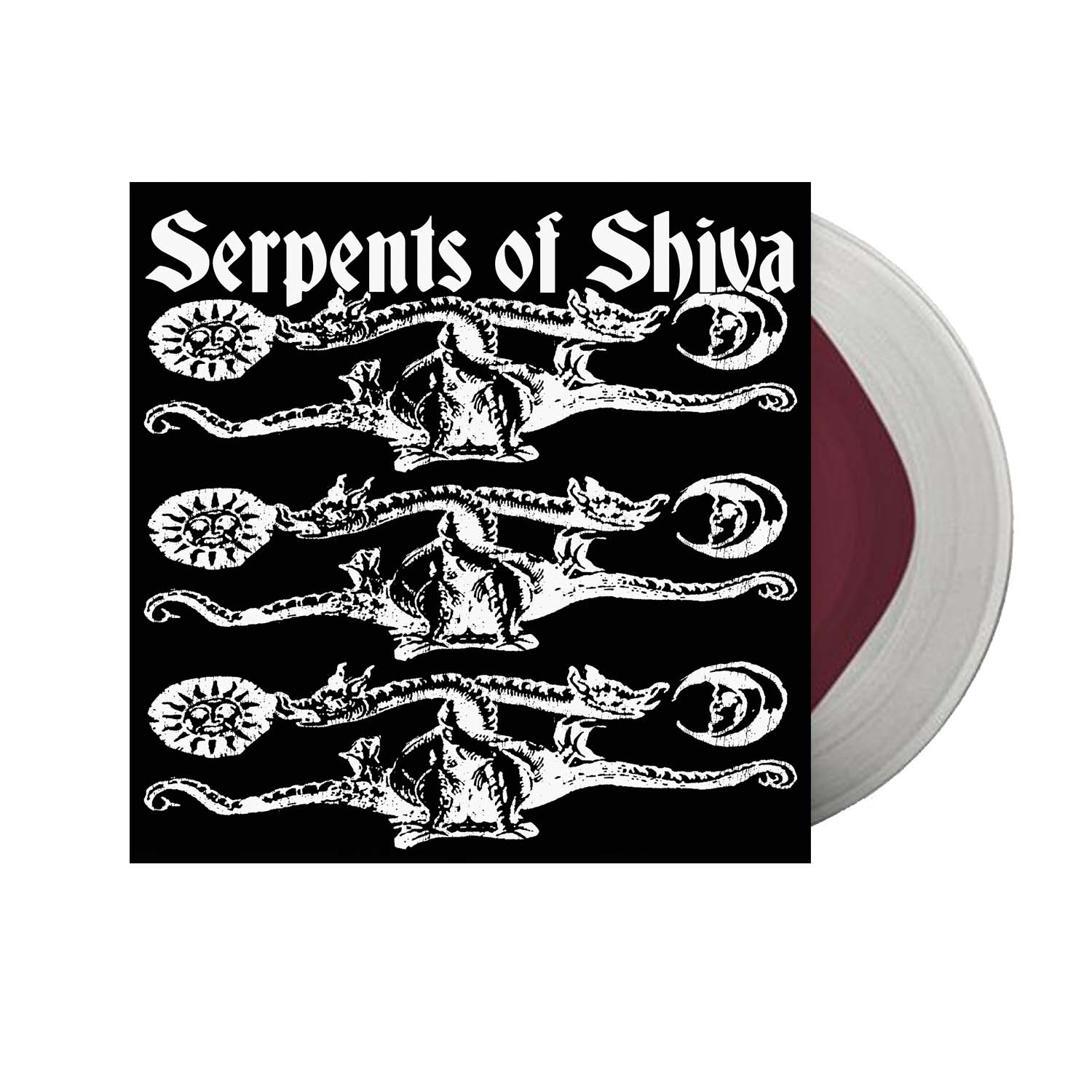 Serpents of Shiva - Serpents of Shiva Limited-Edition Maroon in Clear 7" Vinyl Record - Only 200 Made