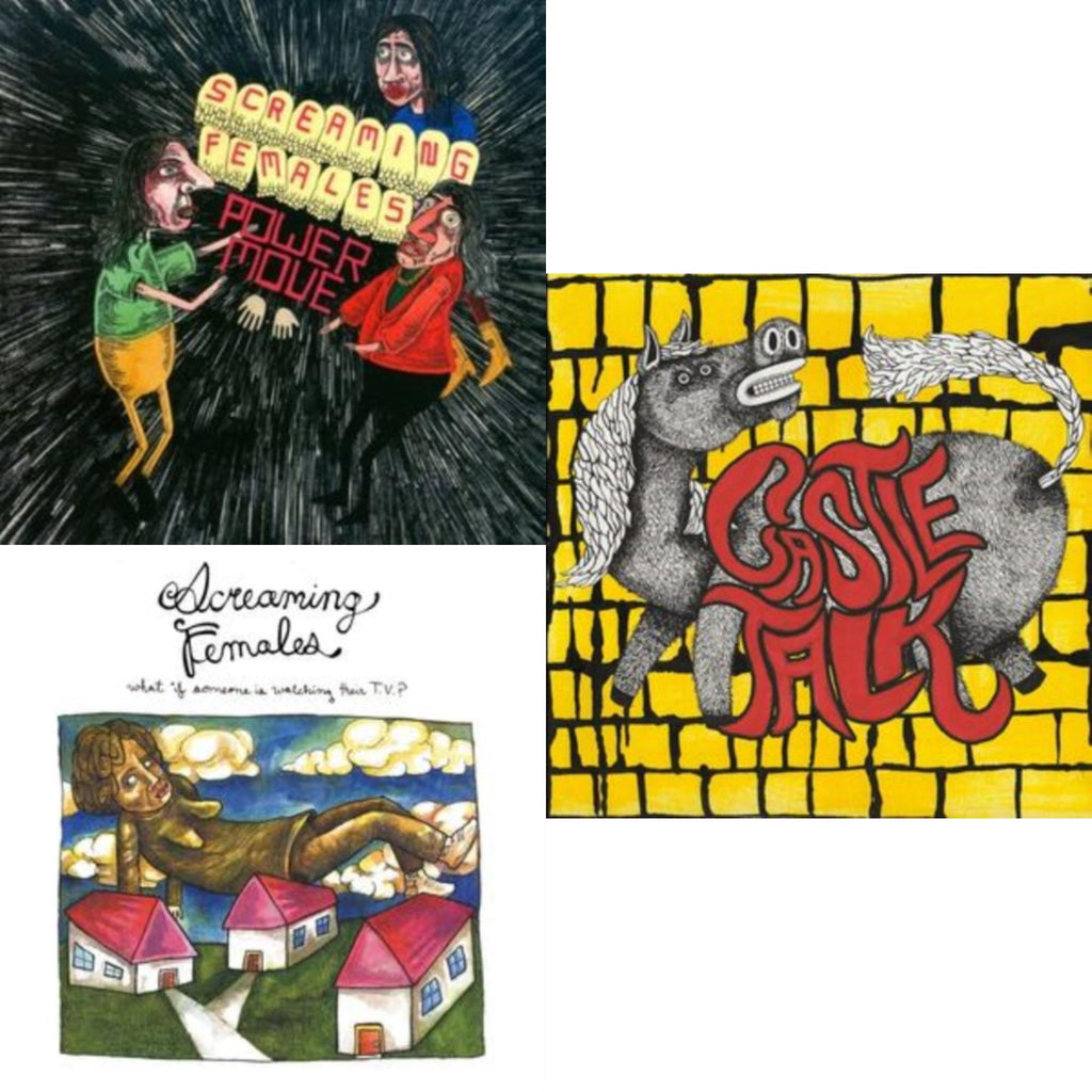 What If Someone Is Watching Their Tv? (Maroon LP Vinyl) & Power Move (Green LP Vinyl) & Castle Talk (Red LP Vinyl)