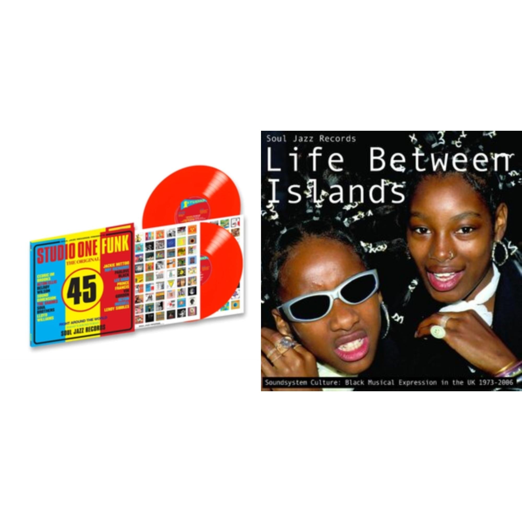 Soul Jazz Records Presents - Studio One Funk (2LP/Red Vinyl) & Life Between Islands - Soundsystem Culture: Black Musical Expression In The Uk 1973-2006 (3LP)