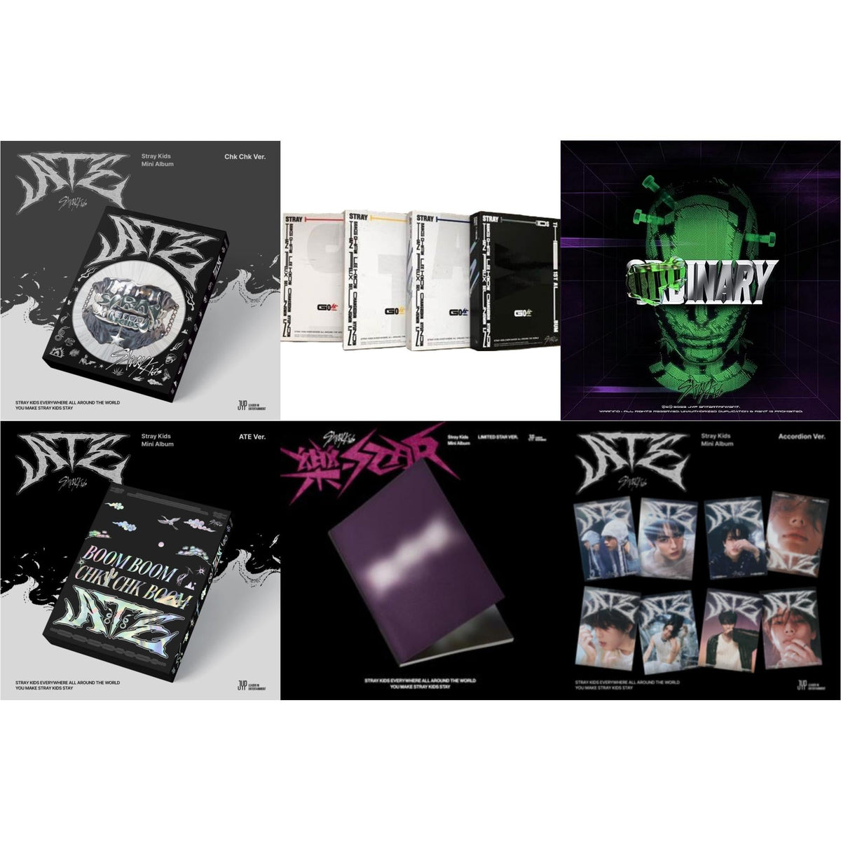 Rock-Star (Limited Star Ver.) & Ate (Chk Chk Ver.) & Ate (Ate Ver.) & Ate (Accordion Ver.) & Go: Volume 1 (Normal Edition) & Oddinary (Scanning Version/Mask Off Version/Normal Edition)