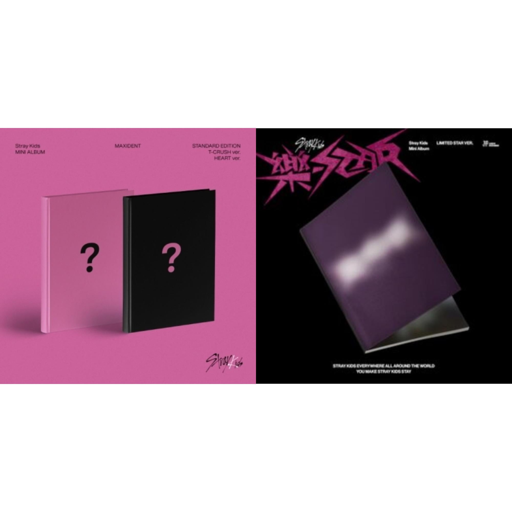 Rock-Star (Limited Star Ver.) & Maxident (T-Crush Version/Heart Version)
