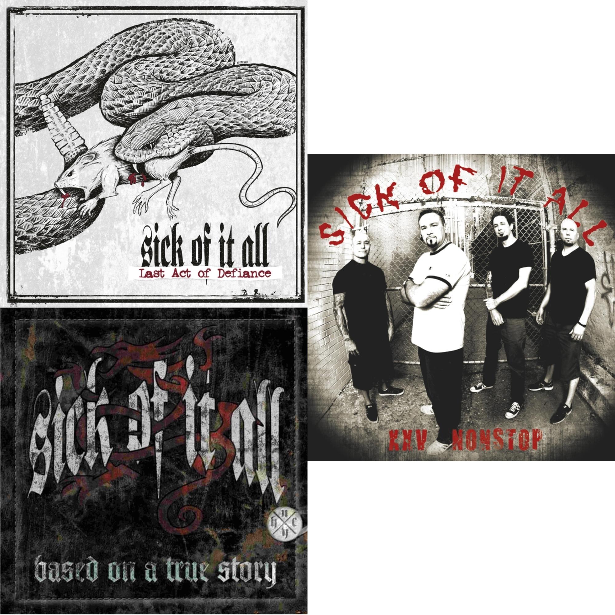 Sick Of It All - Last Act Of Defiance & Based On A True Story & Nonstop (Red LP Vinyl)