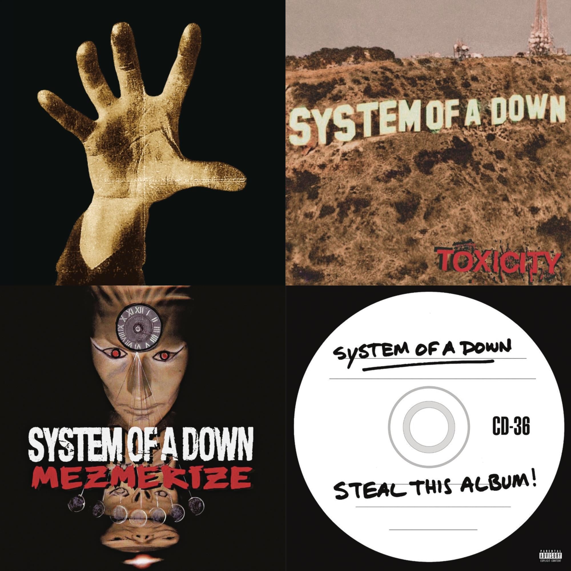 System Of A Down (140G) & Toxicity (140G) & Mezmerize (140G) & Steal This Album! (2LP/140G)
