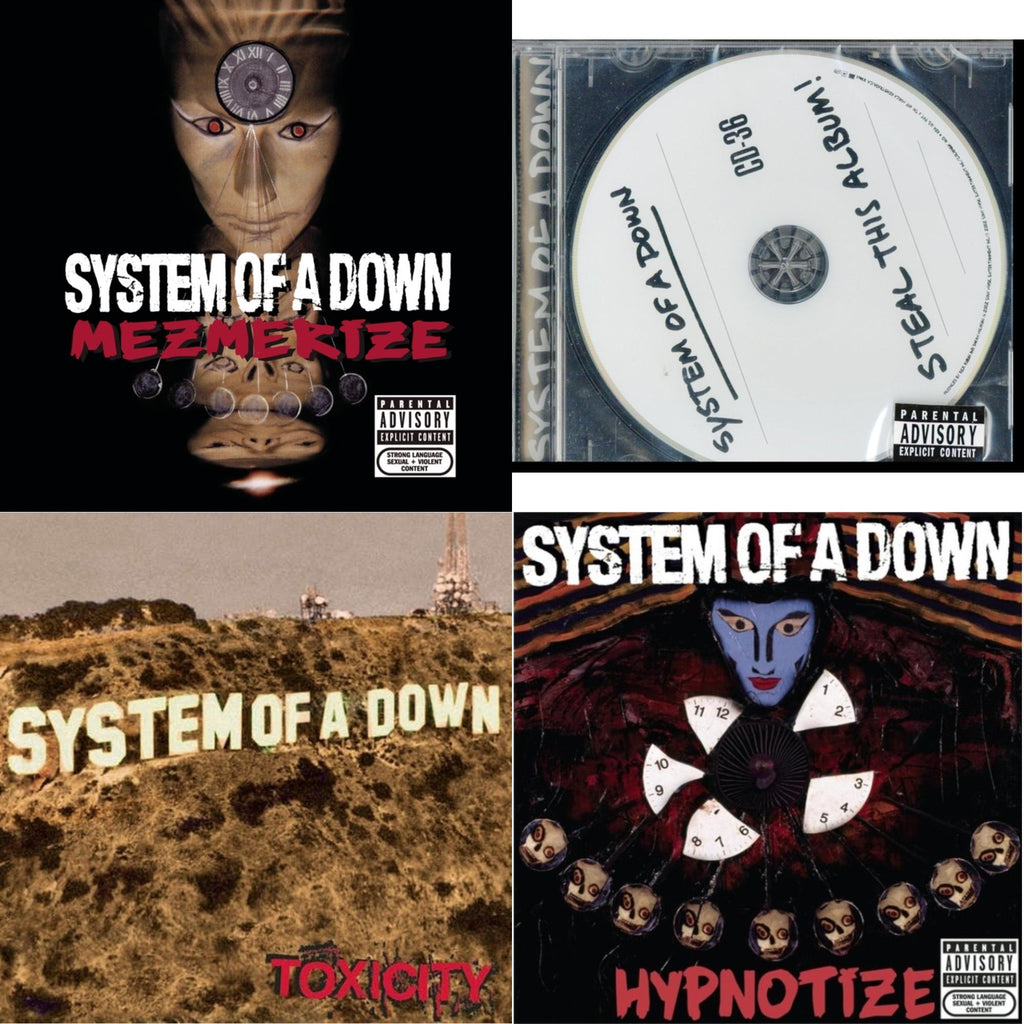 System Of A Down - Toxicity & Steal This Album & Mezmerize & Hypnotize - CD Bundle