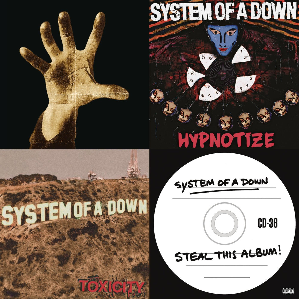 System Of A Down (140G) & Toxicity (140G) & Hypnotize (140G) & Steal This Album! (2LP/140G)