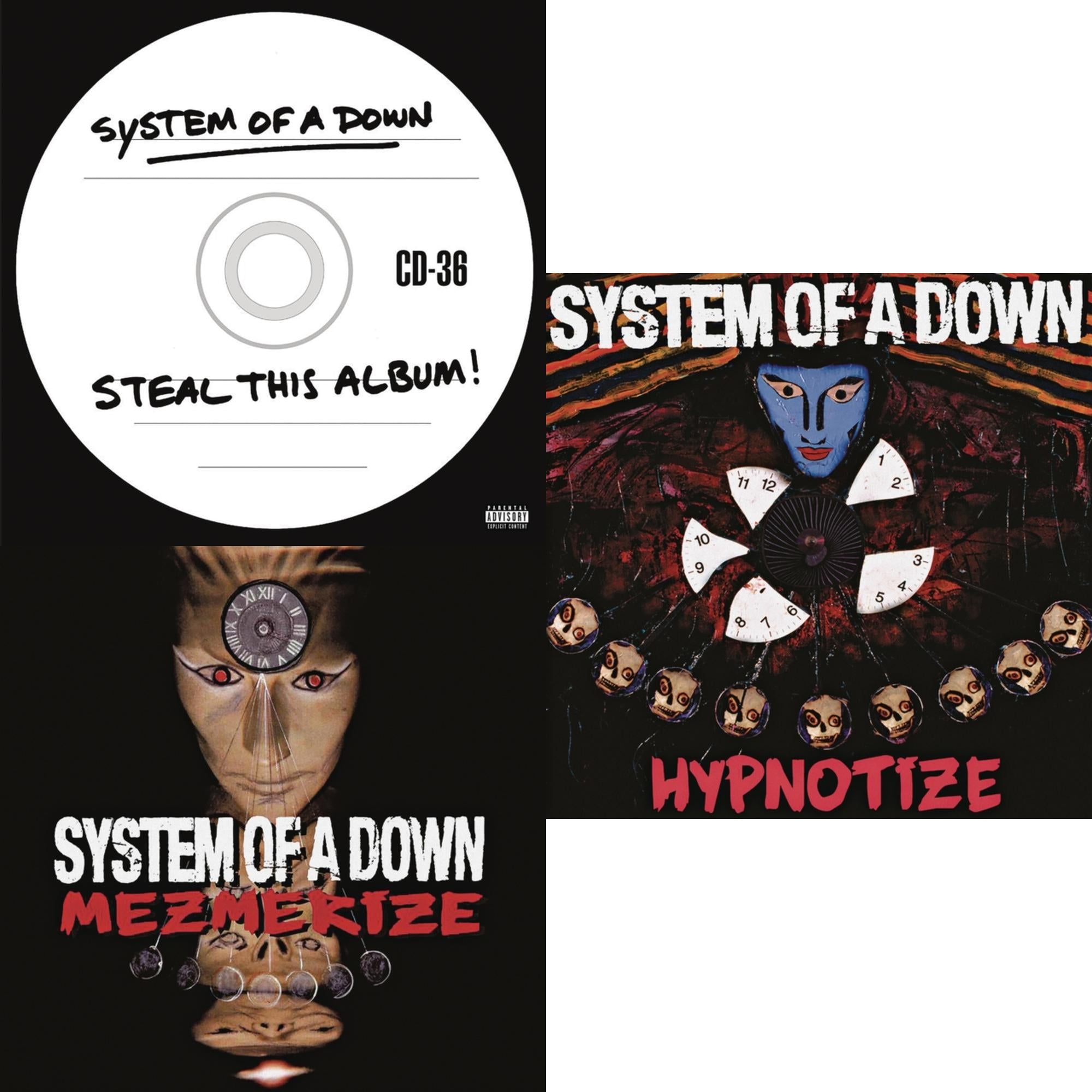 Hypnotize (140G) & Mezmerize (140G) & Steal This Album! (2LP/140G)