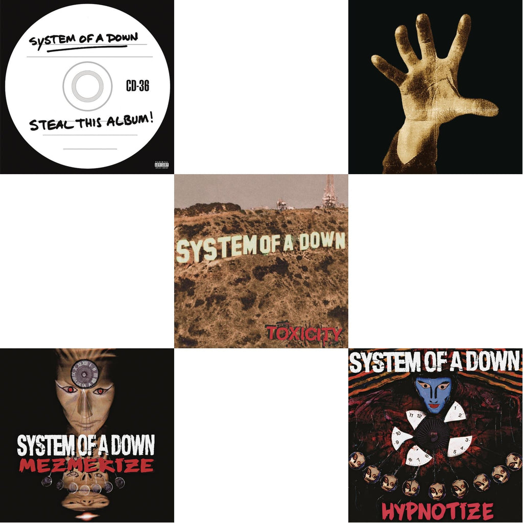 System Of A Down - Steal This Album! (2LP/140G) & Mezmerize (140G) & Toxicity (140G) & System Of A Down (140G) & Hypnotize (140G)