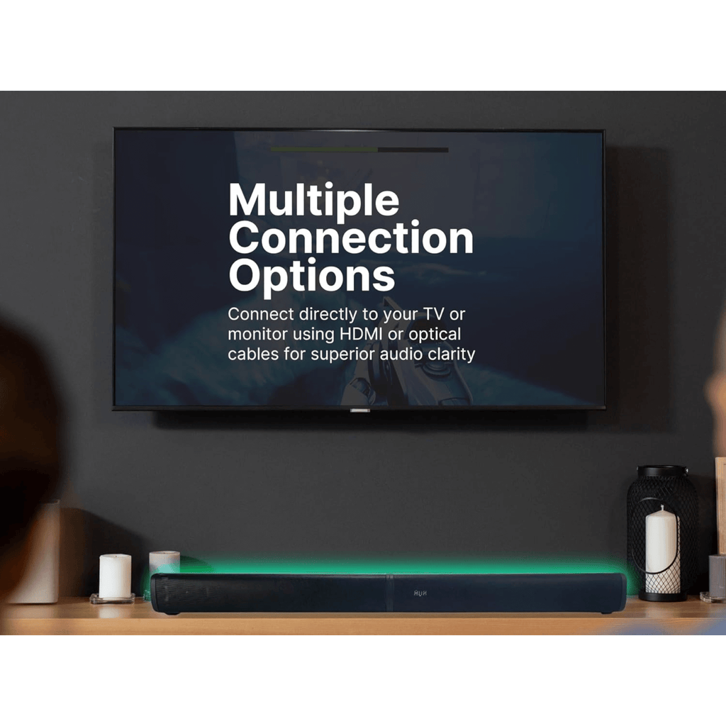 SoundPro 2-in-1 LED BT Stereo Speaker System with RGB Lighting Effects