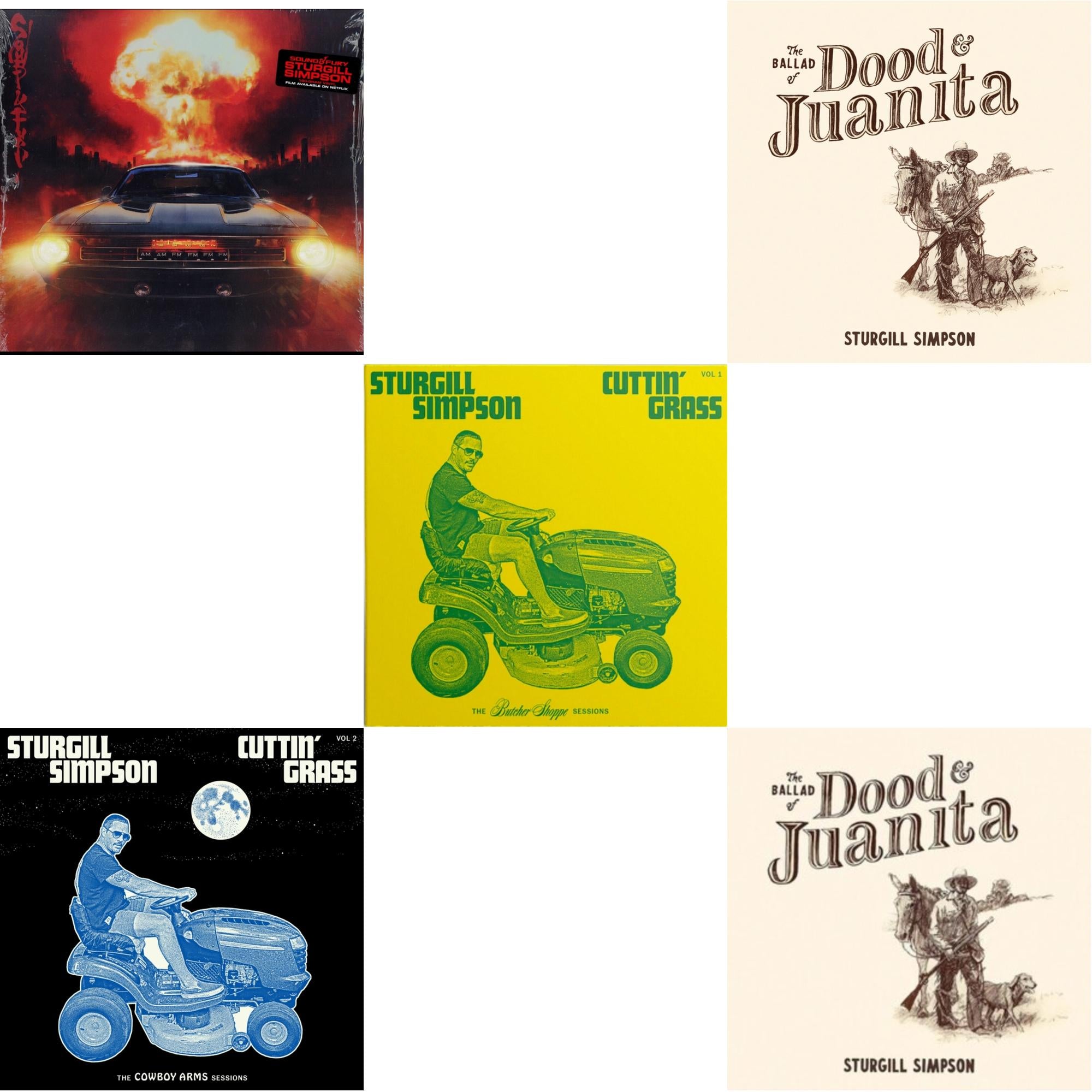 Sound & Fury & Cuttin' Grass - Vol. 2 (Cowboy Arms Sessions) & Cuttin' Grass (2LP) & Ballad Of Dood & Juanita & Ballad Of Dood & Juanita (Natural Colored LP Vinyl/Insert) (I)