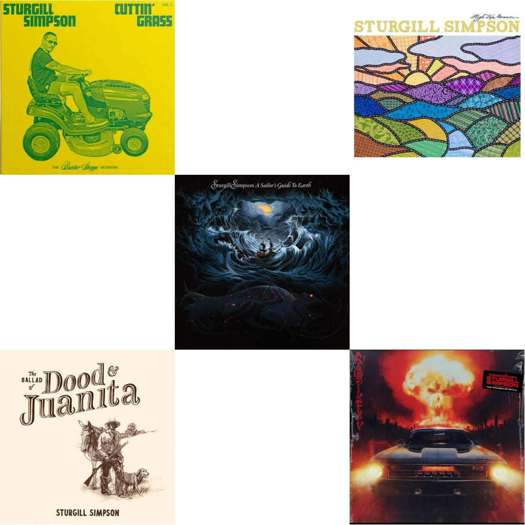 Sturgill Simpson - Cuttin' Grass (2LP) & Ballad Of Dood & Juanita & Sailor's Guide To Earth (180G/LP/CD) & High Top Mountain & Sound & Fury