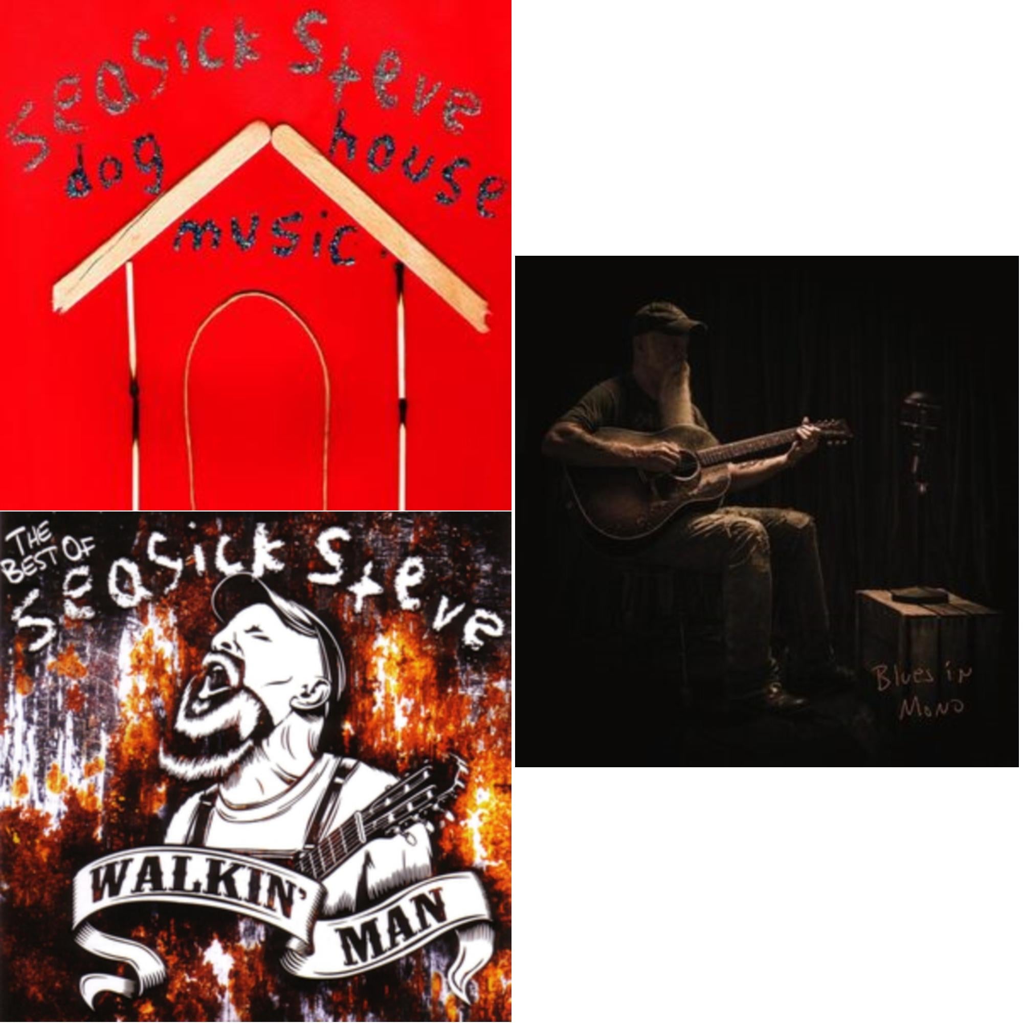 Seasick Steve - Dog House Music & Walkin' Man & Blues In Mono - CD Bundle
