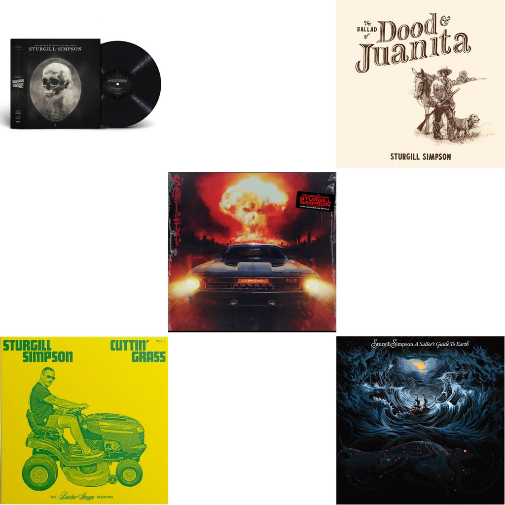 Sturgill Simpson - Sound & Fury & Sailor's Guide To Earth (Clear LP Vinyl) & Metamodern Sounds In Country Music 10 Year Anniversary Edition (180G) & Cuttin' Grass (2LP) & Ballad Of Dood & Juanita