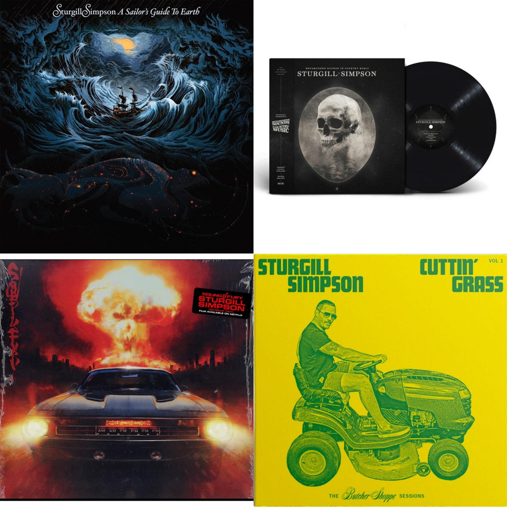 Sturgill Simpson - Sound & Fury & Sailor's Guide To Earth (Clear LP Vinyl) & Metamodern Sounds In Country Music 10 Year Anniversary Edition (180G) & Cuttin' Grass (2LP)