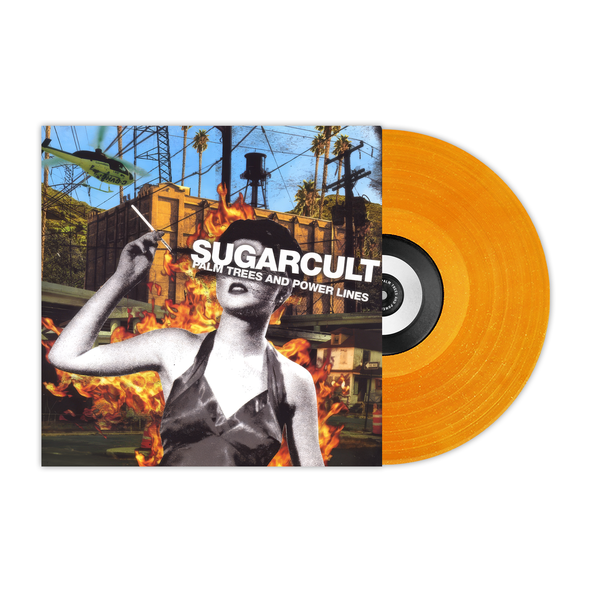 Sugarcult - Palm Trees and Power Lines LP (Exclusive Limited Edition of 300 - Orange Crush Glitter Vinyl) Vinyl Record