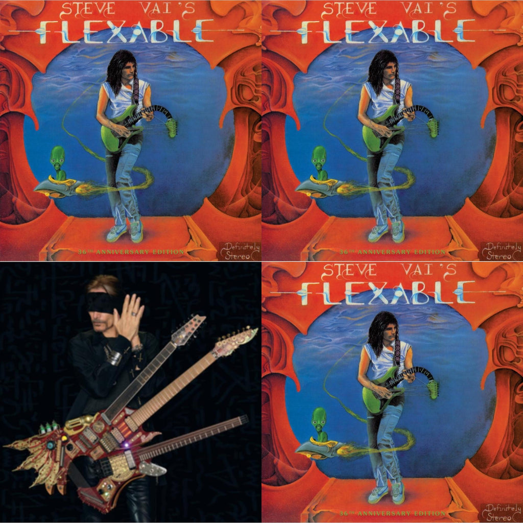 Steve Vai - Flex-Able (36Th Anniversary/180G) & Flex-Able (36Th Anniversary/Picture Disc) & Inviolate & Flex-Able (36Th Anniversary/Clear Disc LP Vinyl)