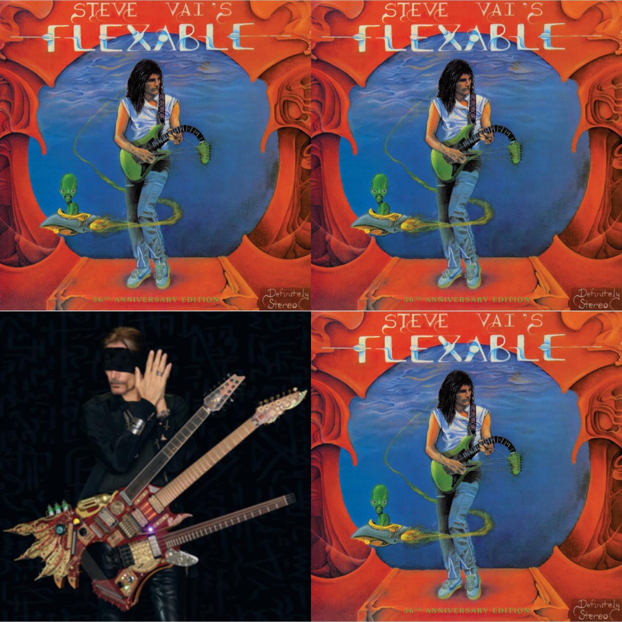 Steve Vai - Flex-Able (36Th Anniversary/180G) & Flex-Able (36Th Anniversary/Picture Disc) & Inviolate & Flex-Able (36Th Anniversary/Clear Disc LP Vinyl)