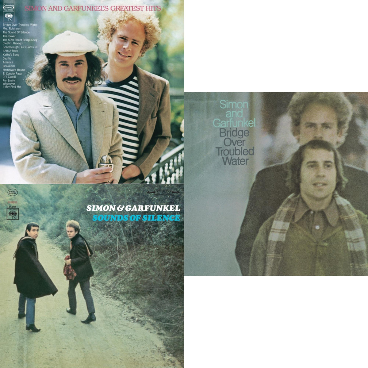 Greatest Hits  (140G/Dl Code) & Sounds Of Silence (180G LP Vinyl/ Dl Insert) & Bridge Over Troubled Water (180G LP Vinyl/ Dl Insert)