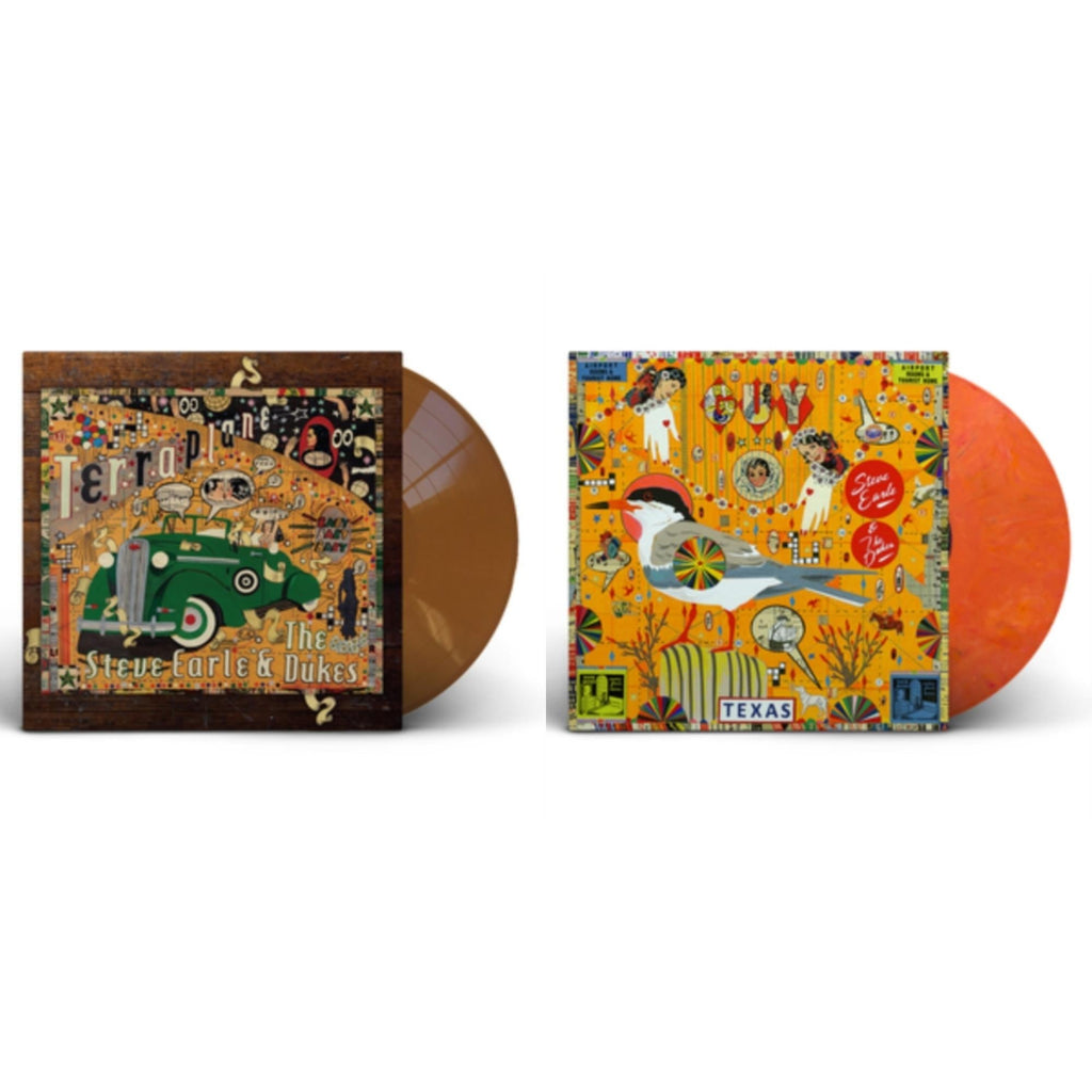 Steve & The Dukes Earle - Terraplane (Transparent Gold LP Vinyl) & Guy (2LP/Orange & Red Swirl Vinyl)