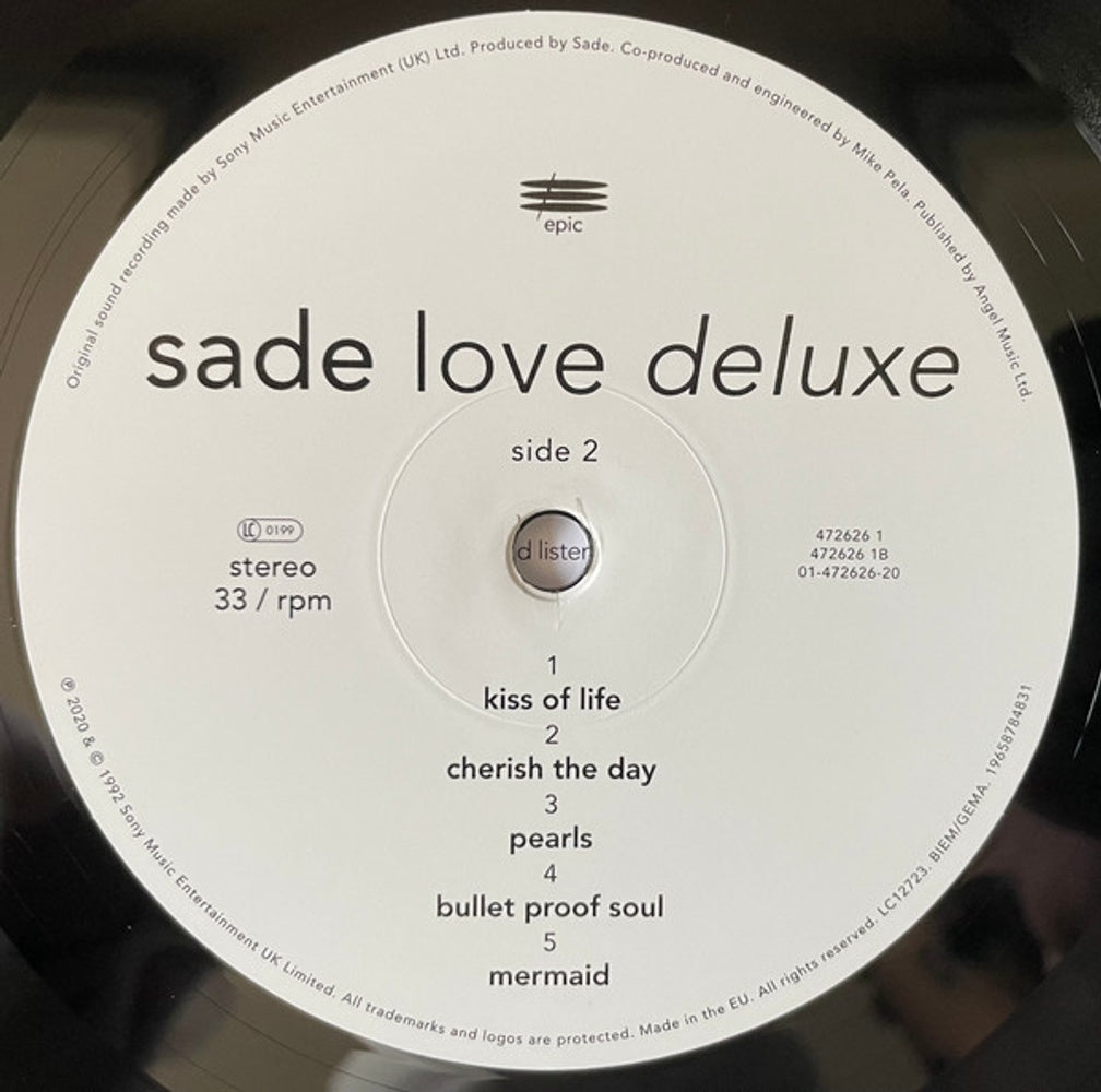 Sade – Love Deluxe (LP Vinyl) Vinyl Record