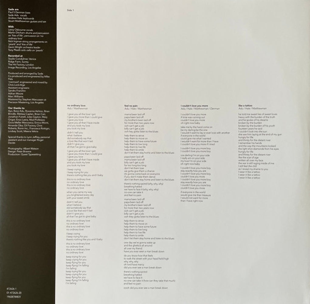 Sade – Love Deluxe (LP Vinyl) Vinyl Record