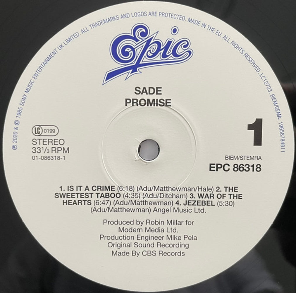 Sade – Promise (LP Vinyl) Vinyl Record
