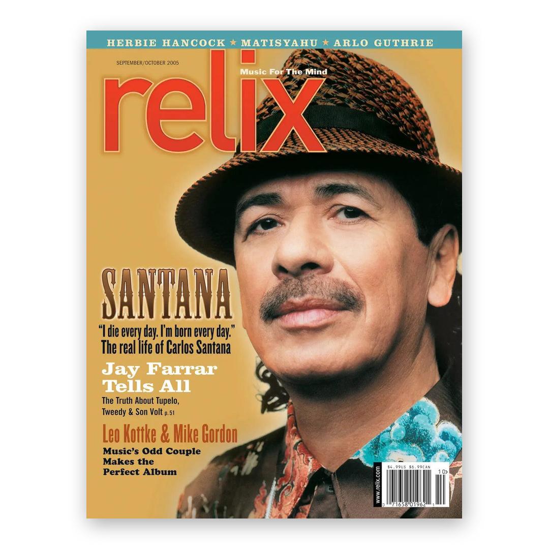 Santana - September/October 2005 Relix Issue Magazine