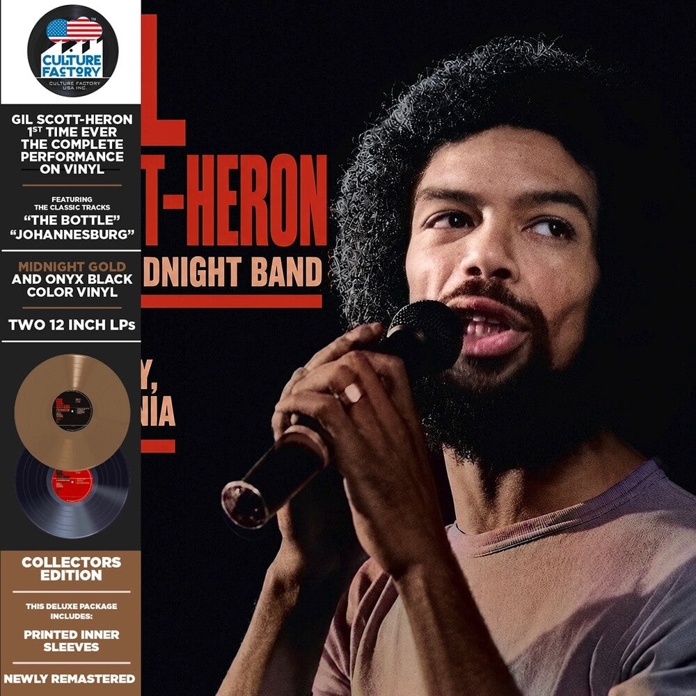 Scott-Gil Heron  & The Midnight Band – Live At Berkeley '78 - Black/Gold (Blk, Colored LP Vinyl) Vinyl Record