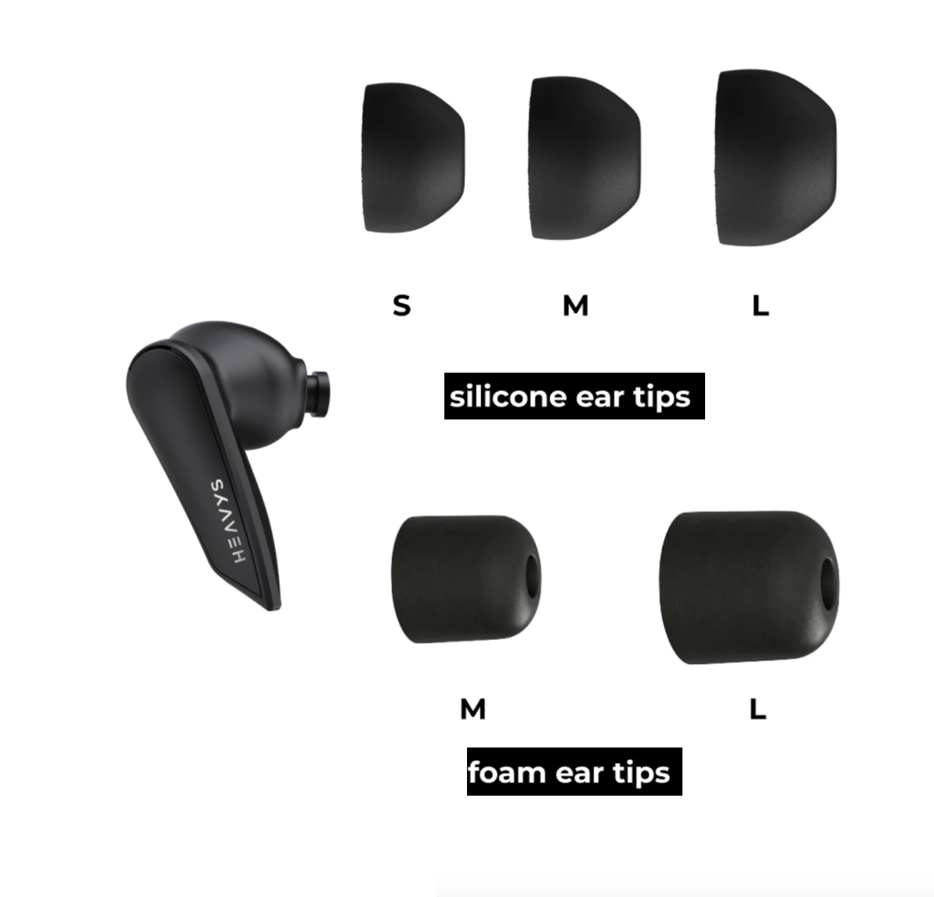 Heavys True Wireless EarBuds (H1E)