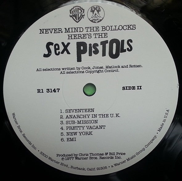 Sex Pistols – Never Mind The Bollocks (LP Vinyl) Vinyl Record