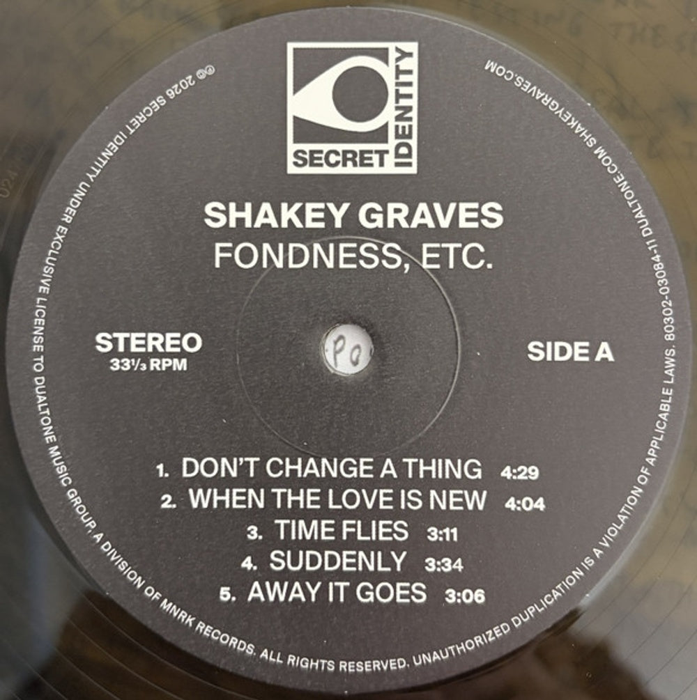 Shakey Graves – Fondness Etc. (2-LP Vinyl) Vinyl Record
