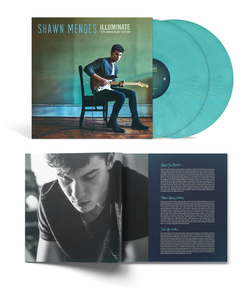 Shawn Mendes – Illuminate (Translucent Aqua 2-LP Vinyl) Vinyl Record