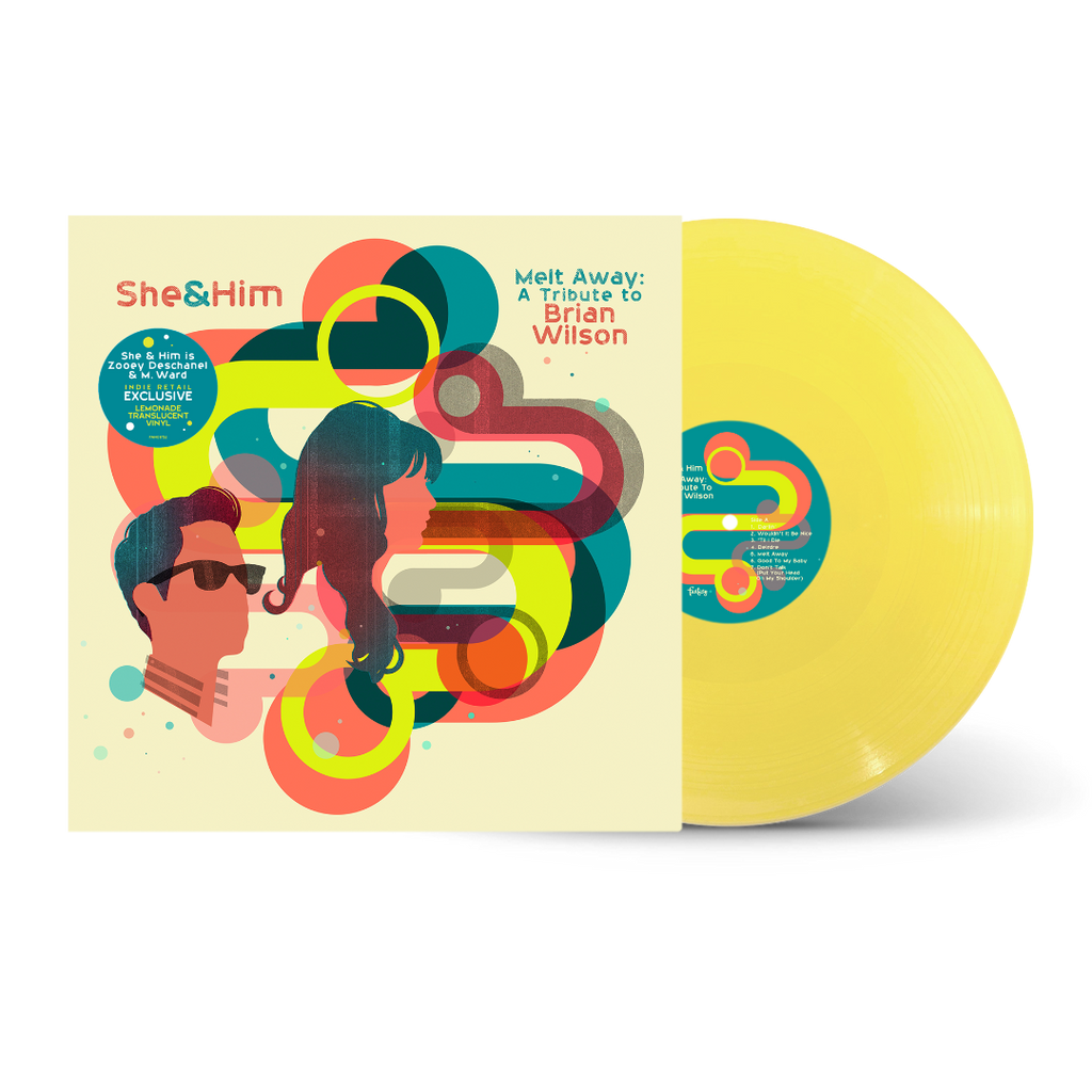 She & Him - Melt Away: A Tribute To Brian Wilson (Limited Edition, Translucent Lemonade Colored Vinyl, Indie Exclusive) Vinyl Record