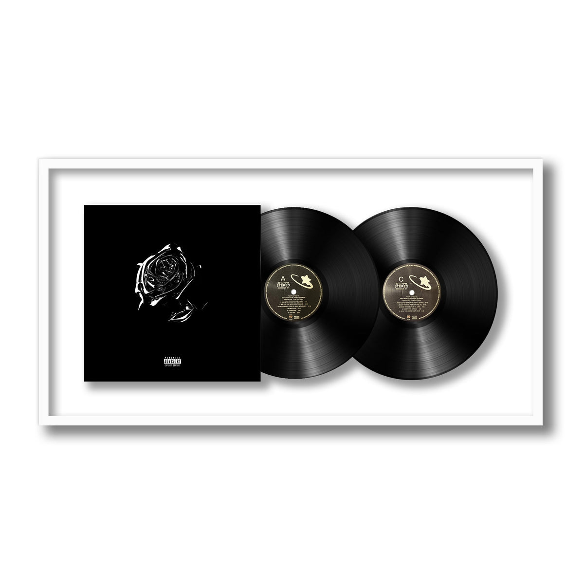 Pop Smoke - Shoot For The Stars Aim For The Moon - Framed Vinyl Record